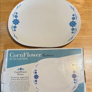 Cornflower  Blue Serving Platter